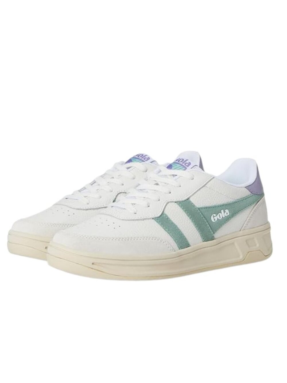 Gola Womens Topspin, White/Green Mist/Lavender, US 9